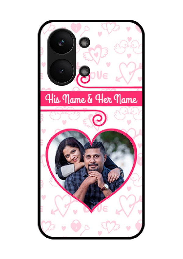 Poco X8 Pro Max 5G Custom Glass Phone Case - Heart Shape Love Design