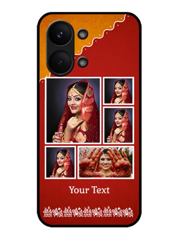 Custom Poco X8 Pro Max 5G Custom Glass Phone Case - Wedding Pic Upload Design