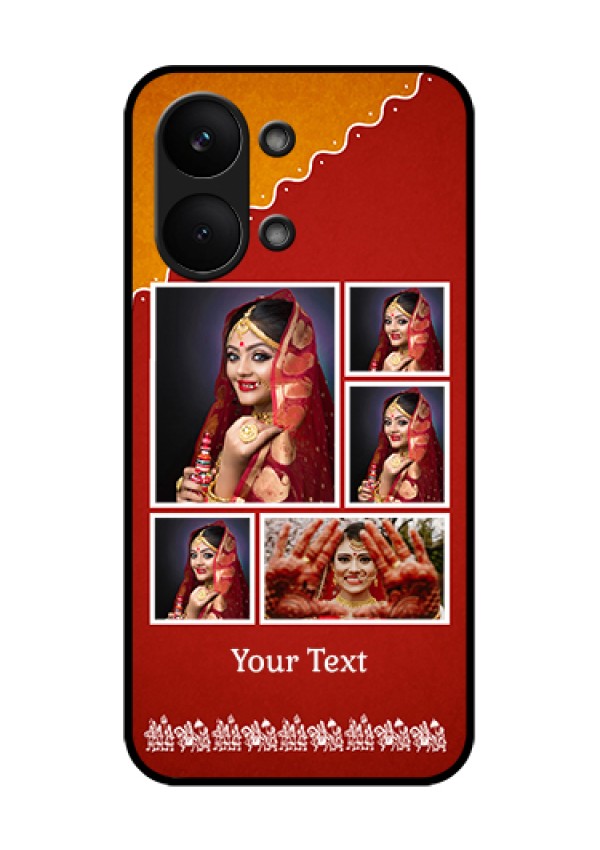 Poco X8 Pro Max 5G Custom Glass Phone Case - Wedding Pic Upload Design