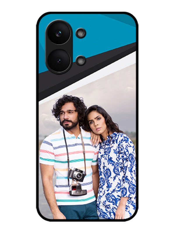 Custom Poco X8 Pro Max 5G Custom Glass Phone Case - Simple Pattern Photo Upload Design