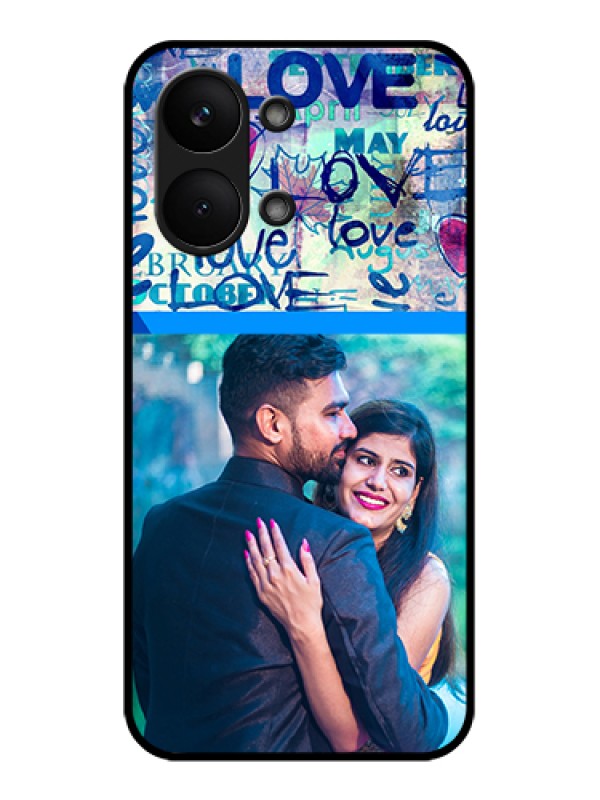 Custom Poco X8 Pro Max 5G Custom Glass Phone Case - Colorful Love Design