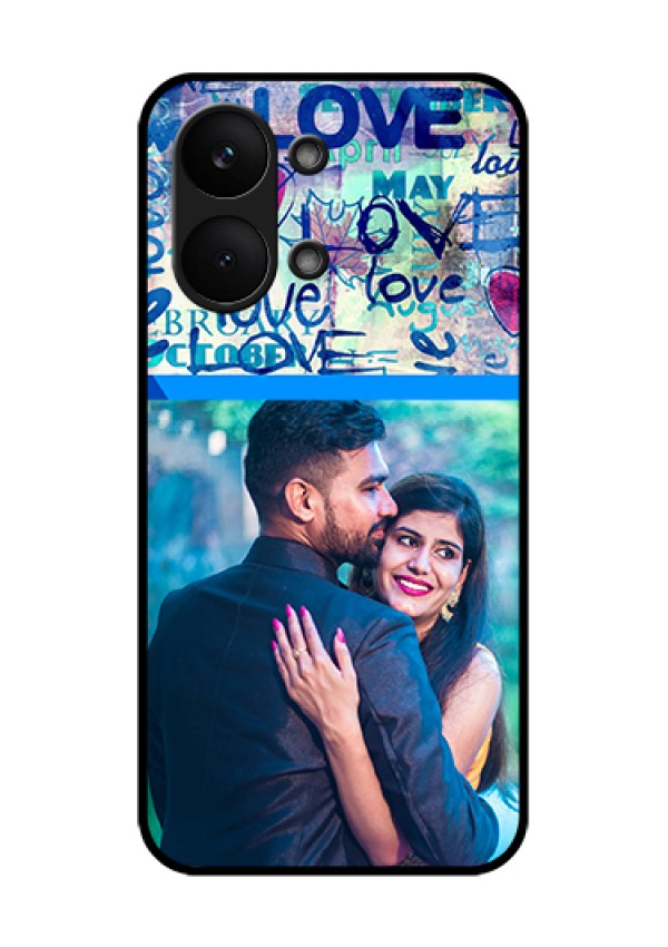 Poco X8 Pro Max 5G Custom Glass Phone Case - Colorful Love Design