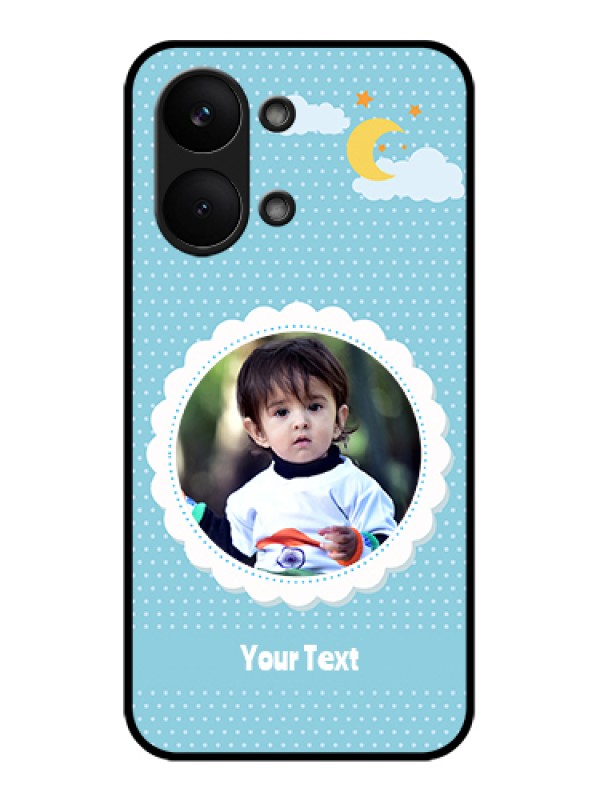 Custom Poco X8 Pro Max 5G Custom Glass Phone Case - Violet Pattern Design