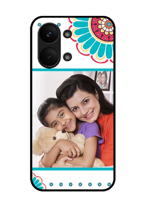 Poco X8 Pro Max 5G Custom Glass Phone Case - Flower Design