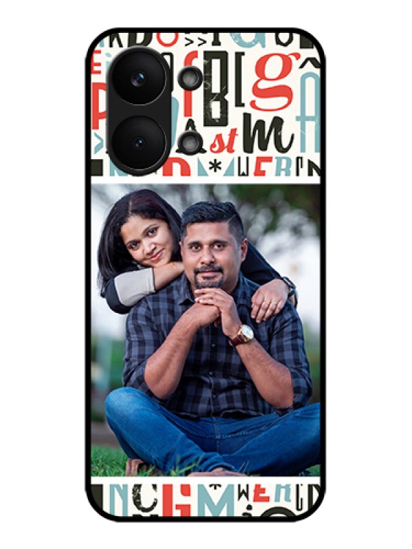 Custom Poco X8 Pro Max 5G Custom Glass Phone Case - Alphabet Design