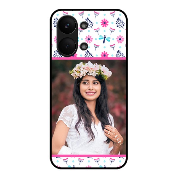 Poco X8 Pro Max 5G Custom Glass Phone Case - Colorful Flower Design