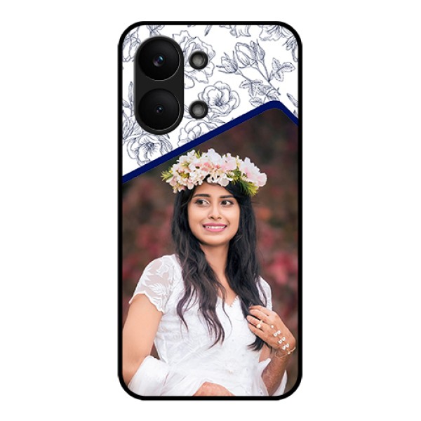 Poco X8 Pro Max 5G Custom Glass Phone Case - Classy Floral Design