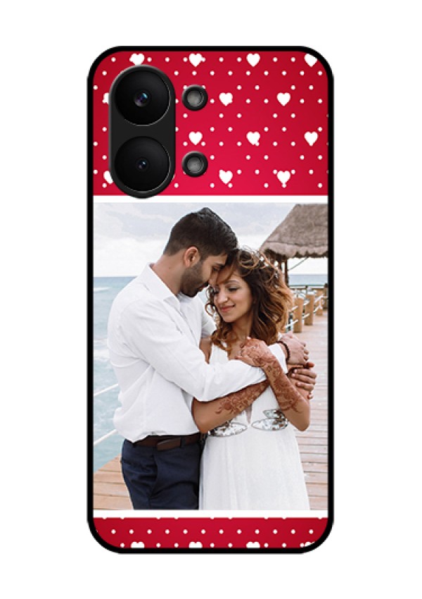 Poco X8 Pro Max 5G Custom Glass Phone Case - Hearts Mobile Case Design