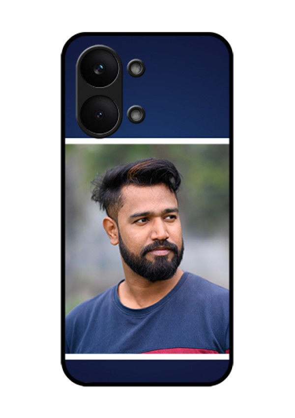 Poco X8 Pro Max 5G Custom Glass Phone Case - Simple Royal Blue Design