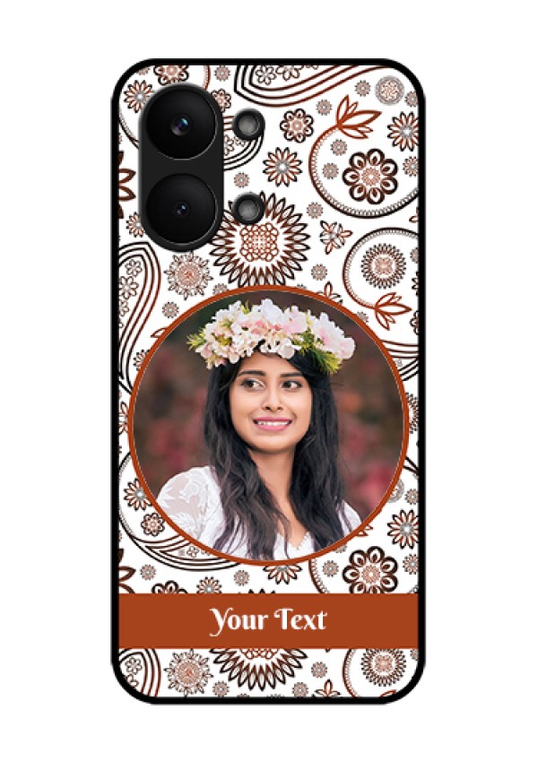 Poco X8 Pro Max 5G Custom Glass Phone Case - Abstract Flower Design