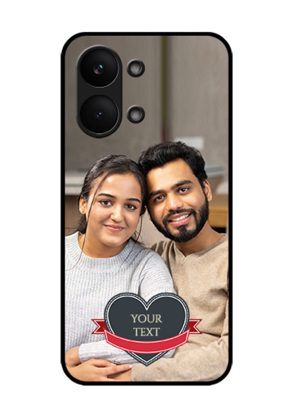 Poco X8 Pro Max 5G Custom Glass Phone Case - Just Married Couple Design