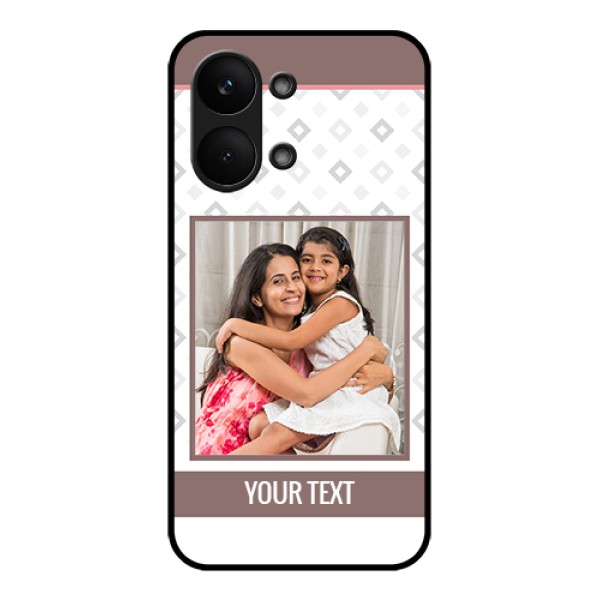 Poco X8 Pro Max 5G Custom Glass Phone Case - Simple Diamond Design