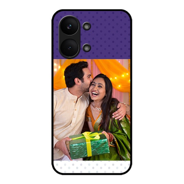 Poco X8 Pro Max 5G Custom Glass Phone Case - Violet Colored Pattern Design Poco X8 Pro Max 5G Custom Glass Phone Case - Violet Colored Pattern Design