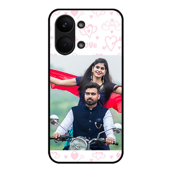 Poco X8 Pro Max 5G Custom Glass Phone Case - Pink Flying Heart Design Poco X8 Pro Max 5G Custom Glass Phone Case - Pink Flying Heart Design