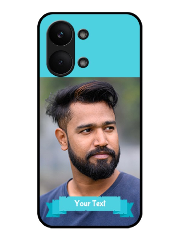 Custom Poco X8 Pro Max 5G Custom Glass Phone Case - Blue Color Design