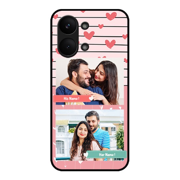 Poco X8 Pro Max 5G Custom Glass Phone Case - Photo With Heart Design