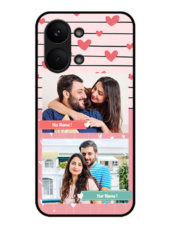 Custom Poco X8 Pro Max 5G Custom Glass Phone Case - Photo With Heart Design