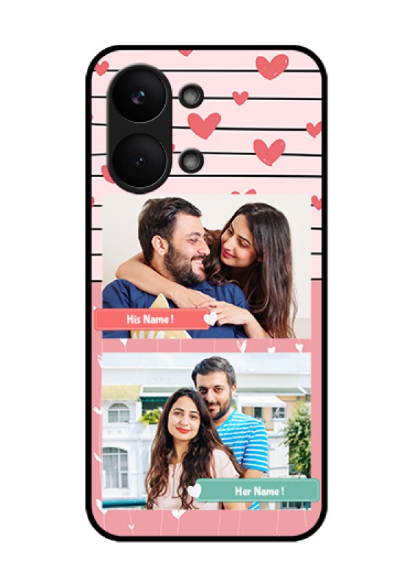 Poco X8 Pro Max 5G Custom Glass Phone Case - Photo With Heart Design
