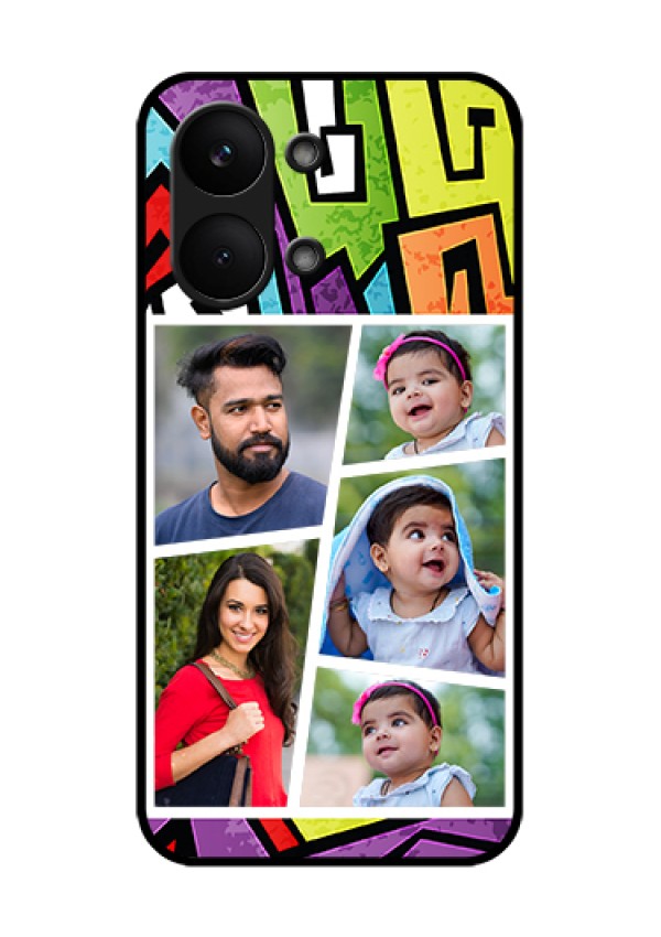 Poco X8 Pro Max 5G Custom Glass Phone Case - Graffiti Pattern Design