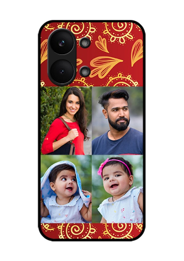 Poco X8 Pro Max 5G Custom Glass Phone Case - 4 Image Traditional Design