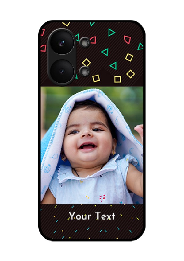 Poco X8 Pro Max 5G Custom Glass Phone Case - With Confetti Birthday Design