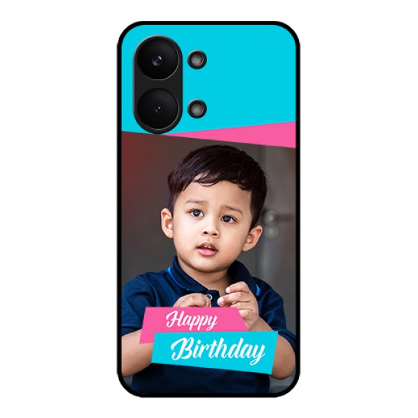 Poco X8 Pro Max 5G Custom Glass Phone Case - Image Holder With 2 Color Design
