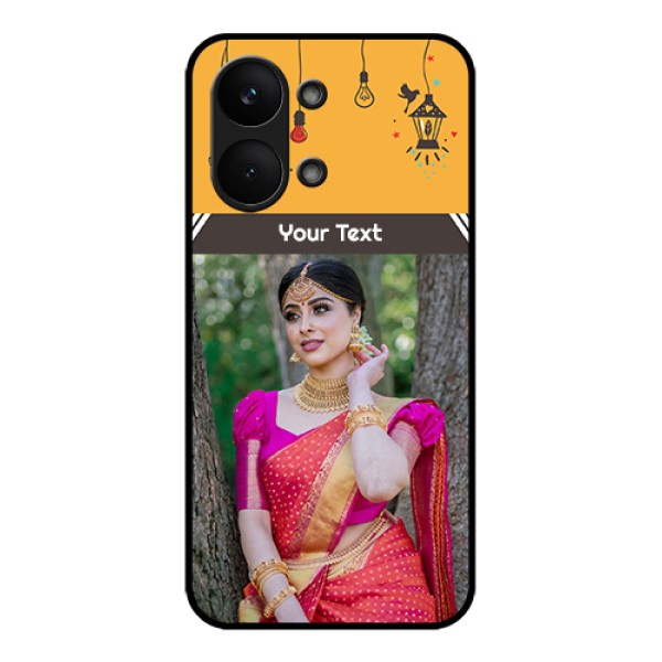 Poco X8 Pro Max 5G Custom Glass Phone Case - With Family Picture And Icons