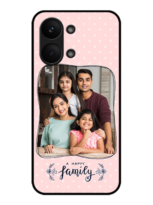 Custom Poco X8 Pro Max 5G Custom Glass Phone Case - Family With Dots Design