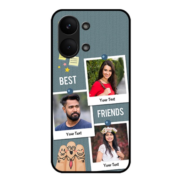 Poco X8 Pro Max 5G Custom Glass Phone Case - Sticky Frames And Friendship Design Poco X8 Pro Max 5G Custom Glass Phone Case - Sticky Frames And Friendship Design