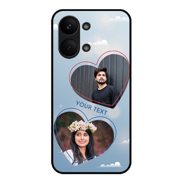 Poco X8 Pro Max 5G Custom Glass Phone Case - Blue Color Couple Design