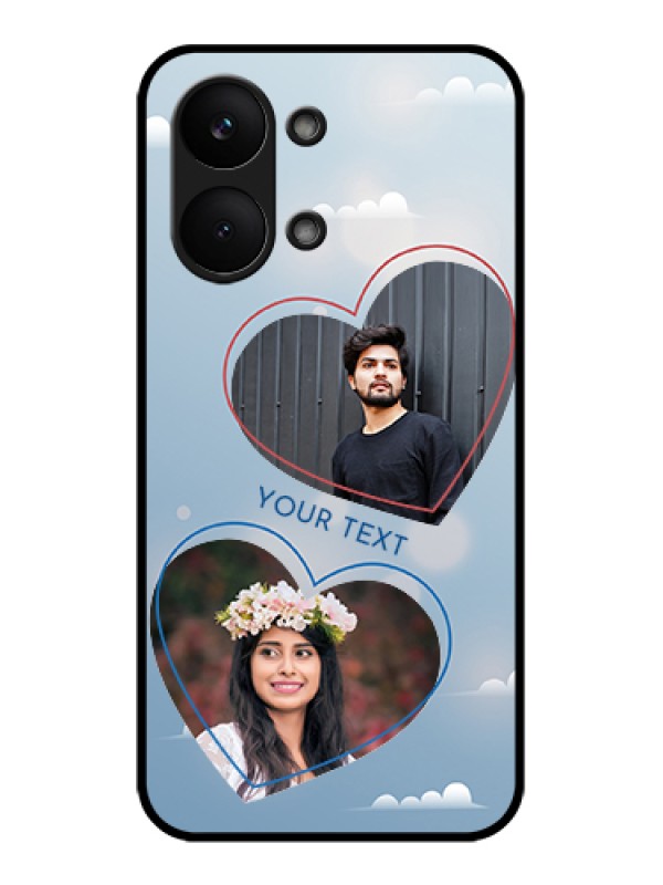 Custom Poco X8 Pro Max 5G Custom Glass Phone Case - Blue Color Couple Design