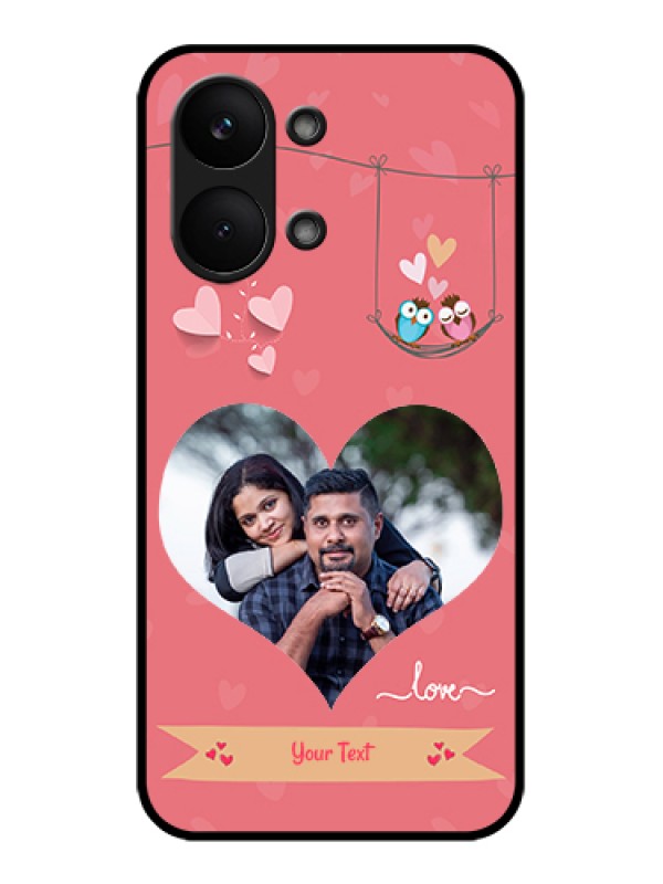Custom Poco X8 Pro Max 5G Custom Glass Phone Case - Peach Color Love Design