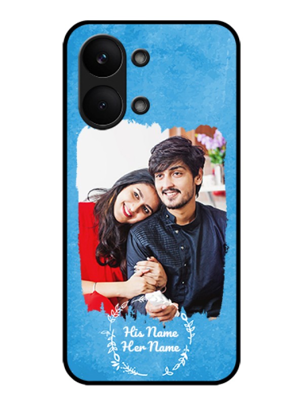 Custom Poco X8 Pro Max 5G Custom Glass Phone Case - Blue Color Vintage Design