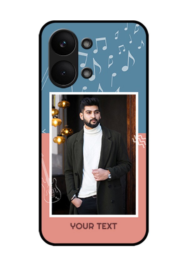 Poco X8 Pro Max 5G Custom Glass Phone Case - With Color Musical Note Design