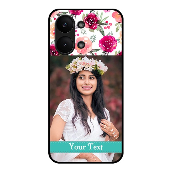 Poco X8 Pro Max 5G Custom Glass Phone Case - Water Colors Floral Design