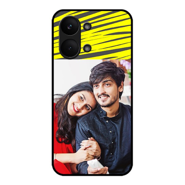 Poco X8 Pro Max 5G Custom Glass Phone Case - Yellow Abstract Design
