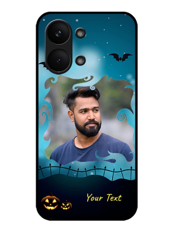 Custom Poco X8 Pro Max 5G Custom Glass Phone Case - Halloween Frame Design