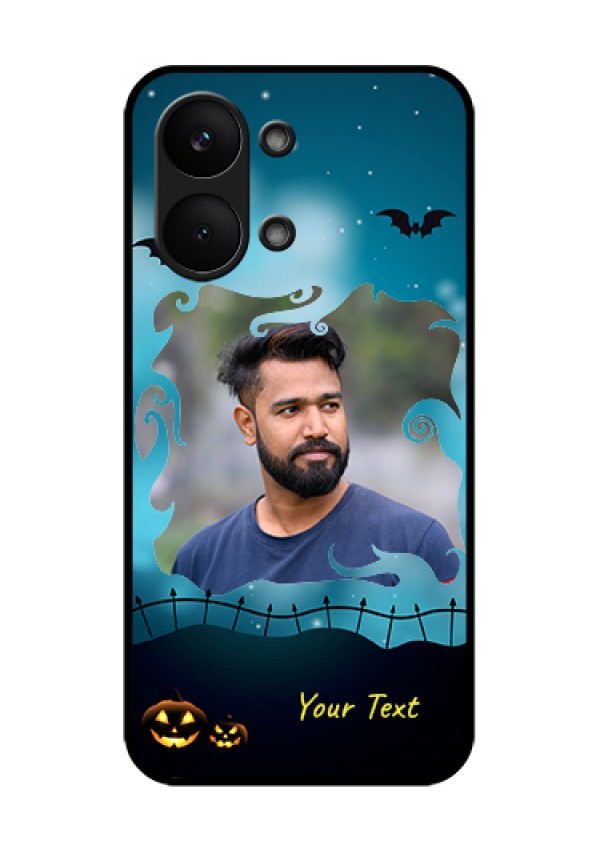 Poco X8 Pro Max 5G Custom Glass Phone Case - Halloween Frame Design