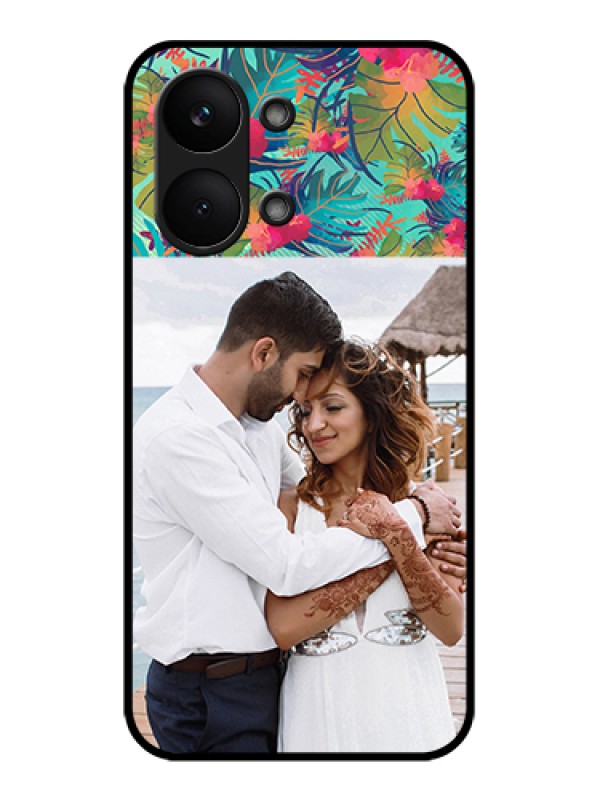 Custom Poco X8 Pro Max 5G Custom Glass Phone Case - Watercolor Floral Design