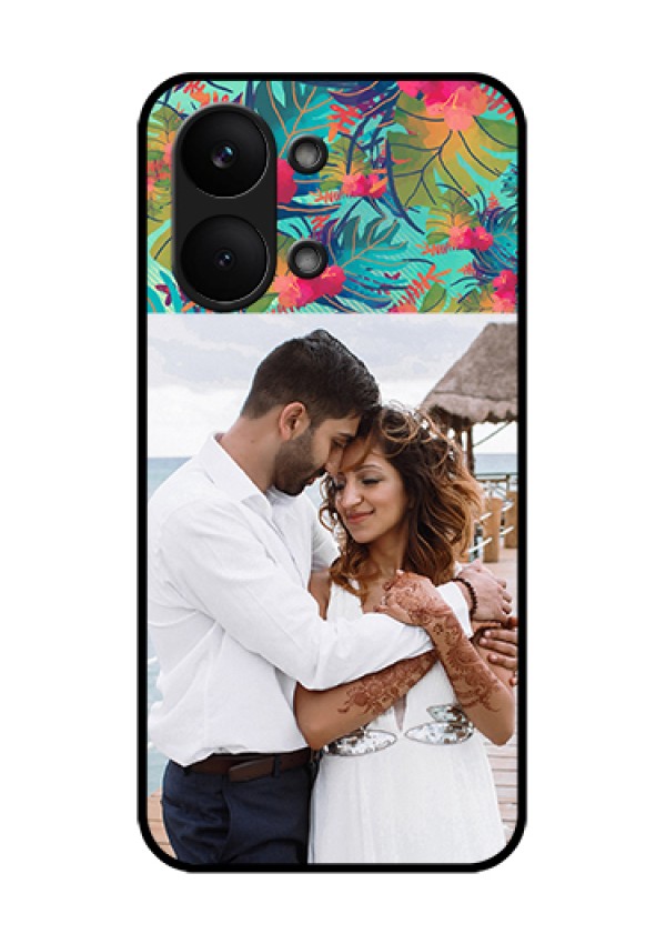Poco X8 Pro Max 5G Custom Glass Phone Case - Watercolor Floral Design