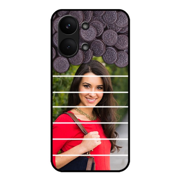Poco X8 Pro Max 5G Custom Glass Phone Case - With Oreo Biscuit Design Poco X8 Pro Max 5G Custom Glass Phone Case - With Oreo Biscuit Design