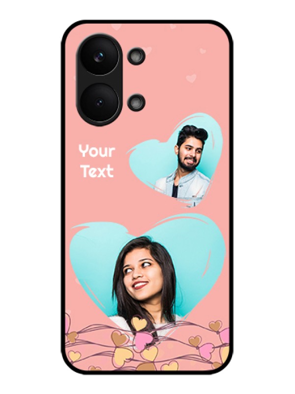 Custom Poco X8 Pro Max 5G Custom Glass Phone Case - Love Doodle Design