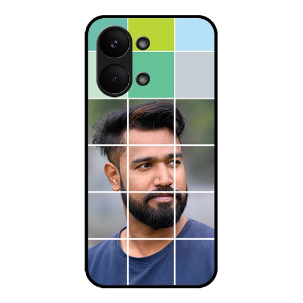 Poco X8 Pro Max 5G Custom Glass Phone Case - With White Box Pattern