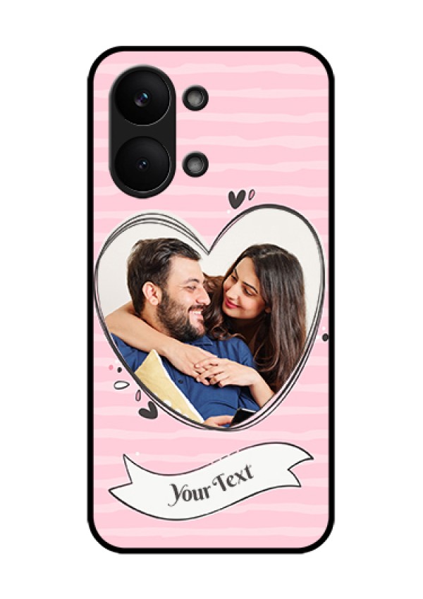Poco X8 Pro Max 5G Custom Glass Phone Case - Vintage Heart Design