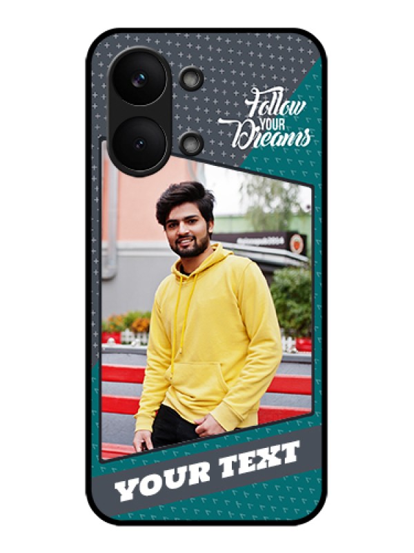 Custom Poco X8 Pro Max 5G Custom Glass Phone Case - Background Pattern Design With Quote