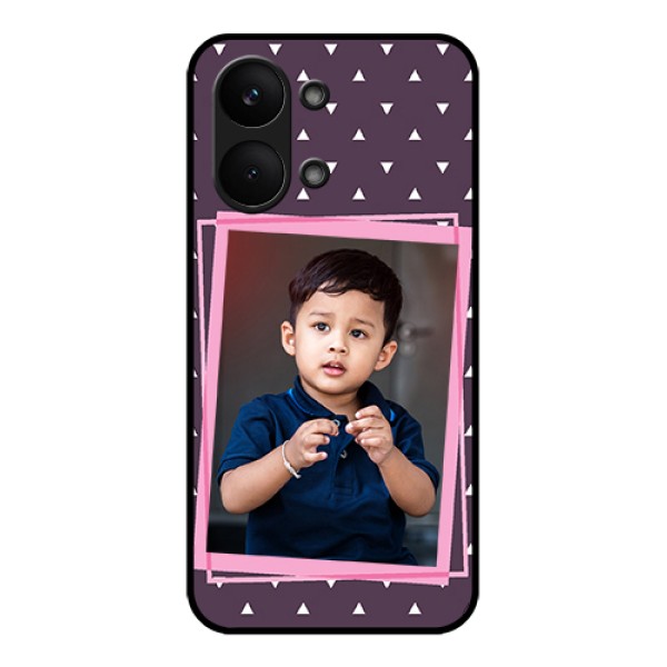 Poco X8 Pro Max 5G Custom Glass Phone Case - Triangle Pattern Dotted Design Poco X8 Pro Max 5G Custom Glass Phone Case - Triangle Pattern Dotted Design