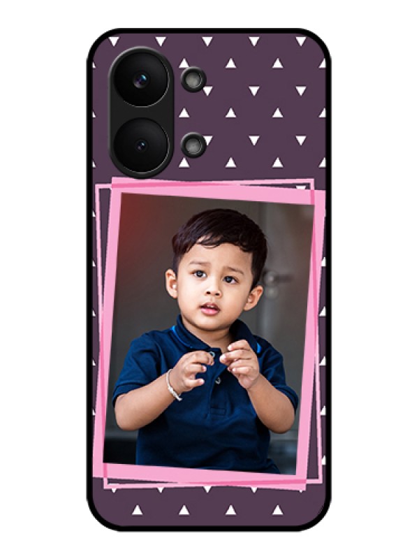 Custom Poco X8 Pro Max 5G Custom Glass Phone Case - Triangle Pattern Dotted Design