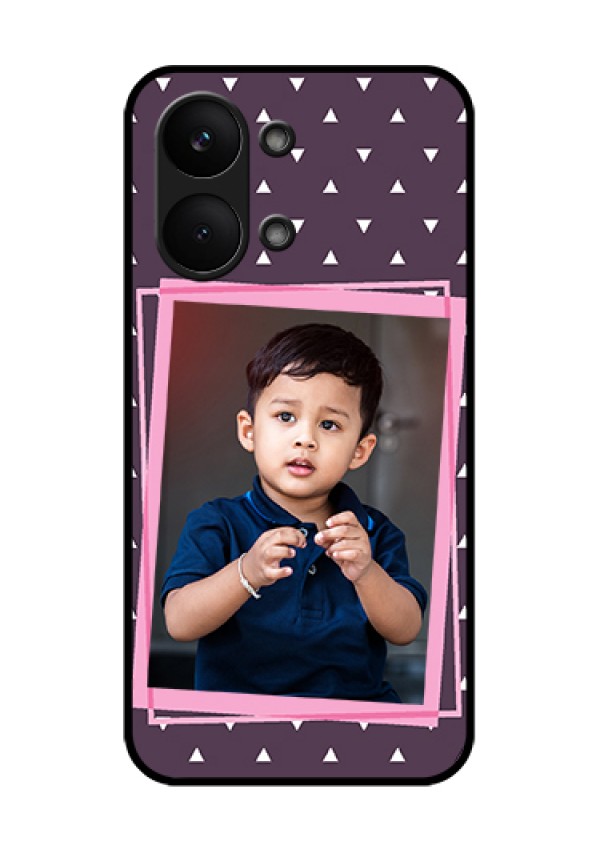 Poco X8 Pro Max 5G Custom Glass Phone Case - Triangle Pattern Dotted Design