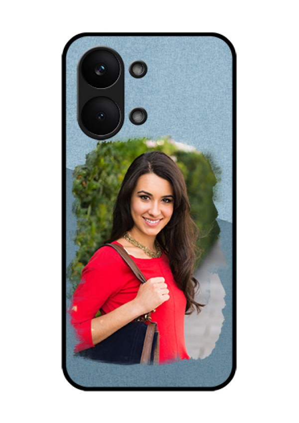 Poco X8 Pro Max 5G Custom Glass Phone Case - Grunge Line Art Design