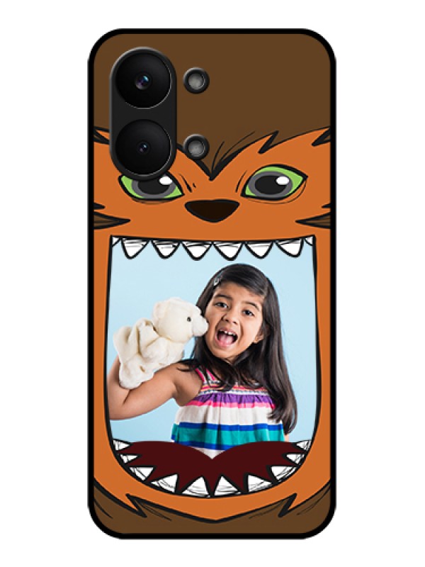 Custom Poco X8 Pro Max 5G Custom Glass Phone Case - Owl Monster Back Case Design